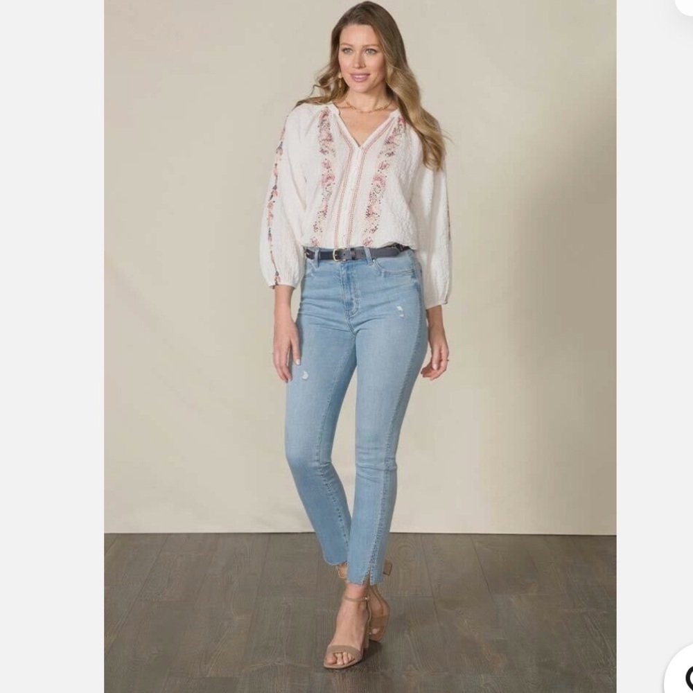 Matilda Jane Good Hart GH Virginia High Rise Jeans with Side Detail Size 8